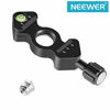 Picture of Neewer Quick Release Plate QR Clamp Compatible with Arca-Swiss, Bubble Level and 3/8-inch Screw Hole and 1/4-inch Adapter Screw for Tripod Head, Mini Fish Bone Style (QR Plate Not Included)
