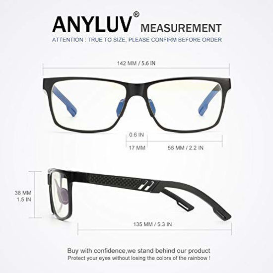 Getuscart Anyluv Blue Light Blocking Glasses Men Computer Gaming Glassesanti Eyestrainal Mg 4095