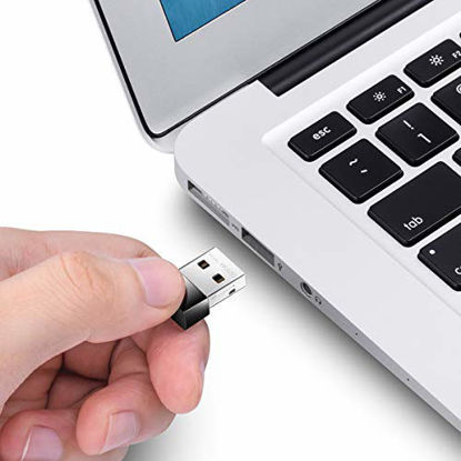 Picture of Cudy AC 650Mbps USB WiFi Adapter for PC, 5GHz/2.4GHz WiFi Dongle, WiFi USB, USB Wireless Adapter for Desktop/Laptop - Nano Size, Compatible with Windows XP/7/8/8.1/10, Mac OS