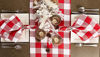 Picture of DII Buffalo Check Collection Classic Tabletop, Table Runner, 14x72, Red & White