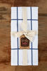 Picture of Sticky Toffee Cotton Terry Kitchen Dish Towel, 4 Pack, 28 in x 16 in, Dark Blue Check