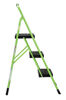 Picture of Cosco 11408GNF1E, Green Three Big Folding Step Stool with Rubber Hand Grip