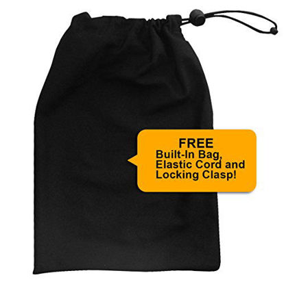 Picture of Piano Keyboard Dust Cover for 88 Keys - Piano Chord EBook Included - Made of Nylon/Spandex - Comes Complete with Built-In Bag, Elastic Cord and - Locking Clasp - Keep It Free From Dust and Dirt!