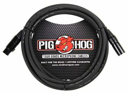 Picture of Pig Hog PHM50 High Performance 8mm XLR Microphone Cable, Black , 50 Feet
