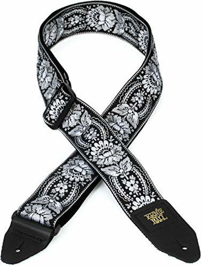 Picture of Ernie Ball Royal Orleans Silver Jacquard Guitar Strap (P04150)