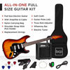 Picture of Best Choice Products 39in Full Size Beginner Electric Guitar Starter Kit w/Case, Strap, 10W Amp, Strings, Pick, Tremolo Bar - Bourbon