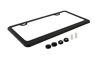 Picture of Ohuhu Matte Aluminum License Plate Frame with Black Screw Caps, 2Pcs 2 Holes Black Licenses Plates Frames, Car Licenses Plate Covers Holders for US Vehicles