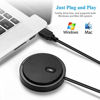 Picture of USB Conference Microphone for Computer, 360° Omnidirectional Condenser PC Microphones with Mute, Plug & Play Compatible with Mac OS X Windows for Video Meeting,Gaming,Chatting,Skype,VoIP Calls