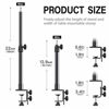 Picture of Pixel Desk Camera Mount Stand, 12.9-22 inch Tabletop C Clamp Mount Stand, Adjustable Aluminum Light Stand with 360° Rotatable Ball Head, Standard 1/4 Screw Tip for DSLR Camera/Ring Light/Video Light