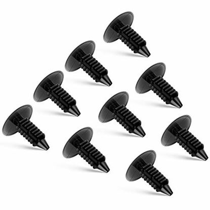 Picture of GOOACC Nylon Bumper Fastener Rivet Clips Fender& Bumper Shield Retainer GM, Ford & Chrysler 7mm Hole Retainer Auto Body Clips - 100PCS