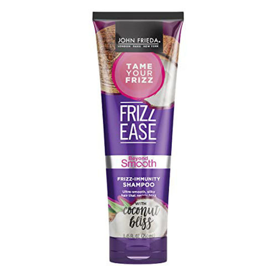 Picture of John Frieda Frizz Ease Beyond Smooth Frizz-Immunity Shampoo, Anti-Humidity Shampoo, Prevents Frizz, 8.45 Ounces, with Pure Coconut Oil