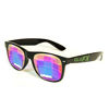 Picture of GloFX Bug Eye Ultimate Kaleidoscope Glasses (Black, Bug Eye Lens) - Rave Rainbow EDM Diffraction