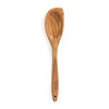 Picture of RSVP International Olive Wood Curved Spoon, 12" | Rustic, Natural Authentic Italian Olive Wood | Classic Style for Kitchens, Tables, & More | Functional for Serving Salads, Pasta, & More