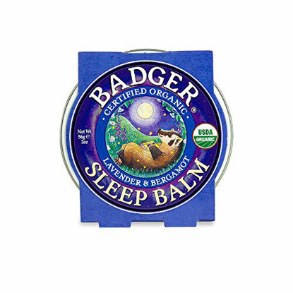 Picture of Badger - Sleep Balm, Lavender & Bergamot, Natural Sleep Balm, Scented Relaxing Balm for Children and Adults, Calming Night Balm, Organic Sleep Balm, 2 oz