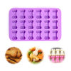 Picture of IHUIXINHE Food Grade Silicone Mold, Non-Stick Ice Cube Mold, Jelly, Biscuits, Chocolate, Candy, Cupcake Baking Mould, Muffin pan