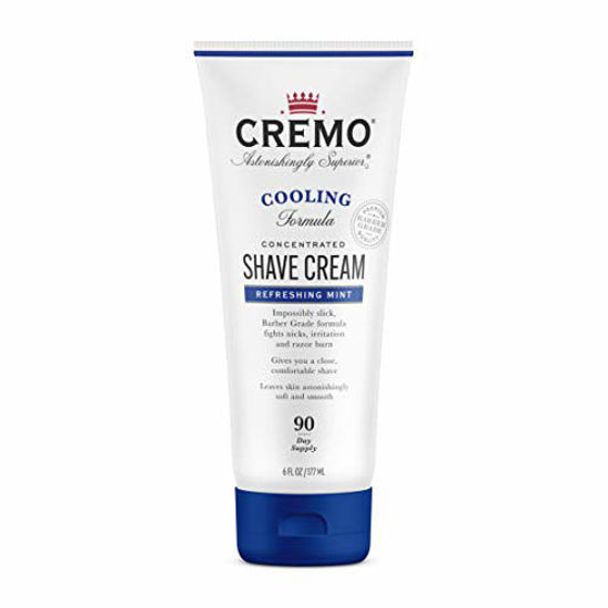 Picture of Cremo Barber Grade Cooling Shave Cream, Astonishingly Superior Ultra-Slick Shaving Cream Fights Nicks, Cuts and Razor Burn, 6 Oz