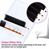 Picture of Volume Lash Extensions FADLASH Easy Fan Volume Lashes 0.05 0.07mm Self Fanning Eyelash Extensions C/D/DD Curl Easy Fan Lashes 8-20mm (0.05-C, 15mm)