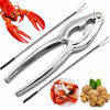 Picture of WintMing Lobster Crackers and Picks Seafood Tools Set Stainless Steel Lobster Shellers Crab Leg Crackers Walnut Clip Nut Crackers (NUTCK+PICK)