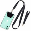 Picture of SHANSHUI Phone Lanyard, Neck Strap and Wrist Tether Key Chain Holder Universal for Phone Case Anchor Fit All Smartphones-Black