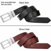 Picture of Lavemi Mens Belt Reversible 100% Italian Leather Dress Casual,One Reverse for 2 Colors,Trim to Fit(21863-2 110)