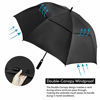 Picture of ZOMAKE Golf Umbrella 62 Inch, Large Windproof Umbrellas Automatic Open Oversize Rain Umbrella with Double Canopy for Men - Vented Stick Umbrellas