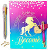 Picture of Diary with Lock for Girls - Unicorn Journal with Upgraded Lock and Keys, Notebook Pages for Secret Writing , Blank Pages for Drawing, Multicolor Pen and Bookmark Included