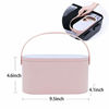 Picture of Travel Makeup Organizer Box with Mirror Light Up LED Mirror Portable Makeup Case Bag Professional Cosmetic Box Easy Carrying