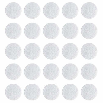 Picture of 300 Pcs Microdermabrasion Cotton Filters Replacement 10 mm Dia Microdermabrasion Filters Facial Vacuum Filters Accesories Sponge Filter for Comedo Suction Microdermabrasion (White)