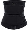 Picture of HOPLYNN Sweat Waist Trainer Corset Trimmer Two Belts for Women, Neoprene Workout Plus Size Sauna Waist Cincher Shaper Zipper Black Small