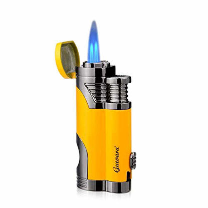 Picture of GUEVARA Butane Torch Lighter with Punch Windproof Double Jet Lighters