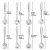 Picture of Maitys 16 Pieces Stainless Steel Flower Coffee Spoon Dessert Spoon Sugar Spoon Ice Cream Spoon Stirring Spoon Tea Spoon Milkshake Spoon Set for Tableware Kitchen, Cafe or Bar (Silvery)