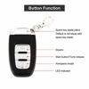 Picture of Partol Car Alarm System Smart Key PKE Car Security Alarm Passive Keyless Entry Push Start System Engine Start Stop Push Button Remote Starter Shock Sensor Alarm Universal for Most 12V Cars