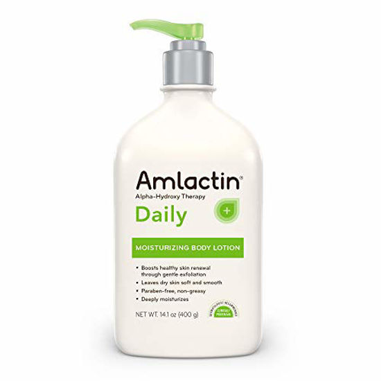 Picture of AmLactin Daily Moisturizing Body Lotion , 14.1 Ounce (Pack of 1) Bottle with Pump, Paraben Free