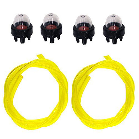 Picture of NIMTEK 4 Pack 503936601 Primer Bulb with Fuel Lines for Husqvarna Chainsaw 235 236 240 340 345 350 353 440 445 450 Rancher 460 Blower 125B 125BX 125BVX 225BX