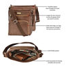 Picture of Crossbody Bags for Women - Real Leather Small Vintage Adjustable Shoulder Bag (Russet)