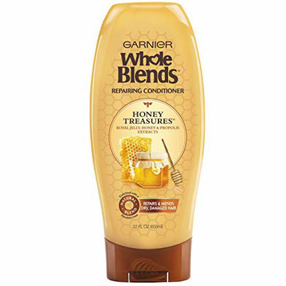 Picture of Garnier Whole Blends Repairing Conditioner Honey Treasures, Damaged Hair, 22 fl; oz.