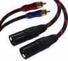 Picture of XM-R4-1 HiFi Cable 2 XLR Male to RCA Male Quality Cables 2XLR to 2RCA, Dual XLR Male to Dual RCA, 4N OFC Wire XM-R4-1 (1M(3.28ft))