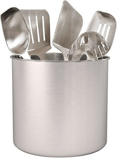 Picture of Estilo Stainless Steel Utensil Holder, Jumbo-7 x 7 inches