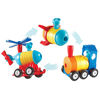 Picture of Learning Resources 1-2-3 Build It! Rocket-Train-Helicopter, Encourages Creative Thinking, Toddler Building Toy, STEM Toys, Early Engineering Toys, 17 Pieces, Ages 2+