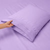 Picture of Nestl Bedding Soft Sheets Set - 4 Piece Bed Sheet Set, 3-Line Design Pillowcases - Easy Care, Wrinkle Free - Good Fit Deep Pockets Fitted Sheet - Full XL, Lavender