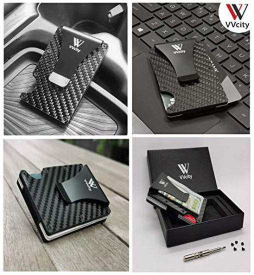 GetUSCart- VVCity Carbon Fiber Wallet - Minimalist Wallet - RFID ...