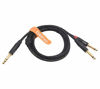 Picture of TISINO 1/4 inch TRS Stereo to Dual 1/4 inch TS Mono Insert Cable Y-Splitter Stereo Breakout Cable Patch Cord - 3.3 feet