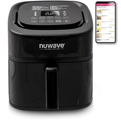 Picture of NuWave 8-Quart 6-in-1 Brio Healthy Smart Digital Air Fryer with One-Touch Digital Controls, Integrated Digital Temperature Probe & Advanced Cooking Functions