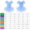 Picture of Bezioner Girls Cotton Ballet Dance Dress Cute Tutu Skirted Leotard Short Sleeve Blue Size 8-9 Years