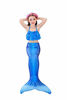 Picture of GALLDEALS Mermaid Bikini Set Swimsuit for Swimming Cosplay Costume Bathing Suit for Kids Girls (No Monofin)