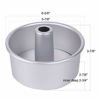 Picture of Tosnail 3 Pieces 6 Inches Aluminum Angel Food Cake Pan Round Cake Pan with Removable Bottoms