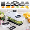 Picture of Fullstar Mandoline Slicer Vegetable Slicer and Vegetable Grater - Potato Slicer Food Slicer Veggie Slicers Mandoline Slicer Cutter Grater - Veggie Slicer Onion Slicer Fruit Slicers for Fruits