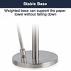 Picture of SMARTAKE Paper Towel Holder, Stainless Steel Standing Paper Towel Organizer Roll Dispenser for Kitchen Countertop Home Dining Table, Silver