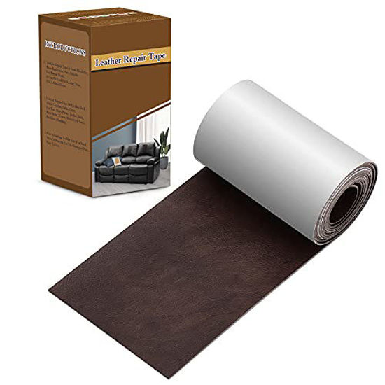 Picture of Leather Tape 3X60 Inch Self-Adhesive Leather Repair Patch for Sofas, Couch, Furniture, Drivers Seat(Dark Brown)