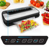 Picture of Vacuum Sealer Machine By Mueller | Automatic Vacuum Air Sealing System For Food Preservation & Sous Vide w/Starter Kit | Compact Design | Lab Tested | Dry & Moist Food Modes | Led Indicator Lights